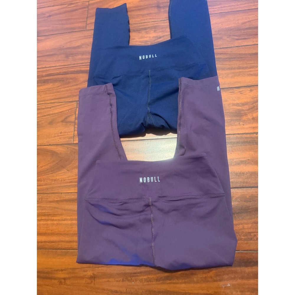 NOBULL High Rise Leggings Bundle Navy Blue Purple Crop Athletic Tights Womens XS - Picture 1 of 14